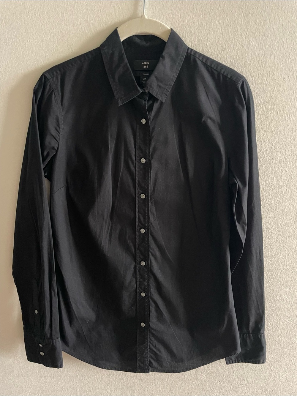 J Crew Women’s Black Button-Down Shirt